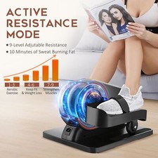 2 in 1 Under Desk Elliptical Machine Ellipse Leg Exerciser for Seniors Adults