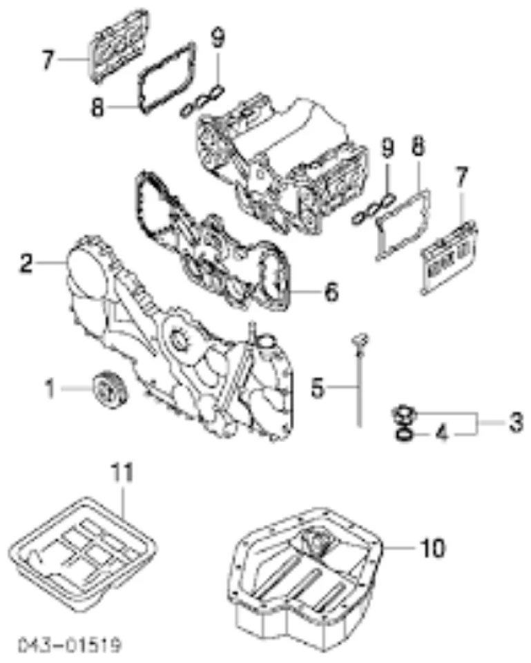 Genuine SUBARU OEM TRIBECA W10 LEGACY B13 Pulley Crankshaft 12305AA290 Foto 4 de 4