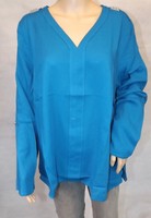 ★ Gina Laura ★ Xl ~ 48/50 Bluse ~ Tunika ~ Langarm ~ Petrol ~ Neu