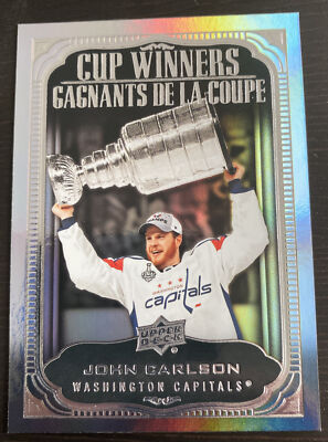 2020-21 Upper Deck Tim Horton's Cup Winners John Carlson Washington Capitals!
