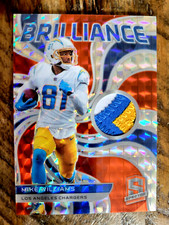 2022 Panini Spectra Brilliance ORANGE NEON PATCH SSP Mike Williams #BRL-MWI /10