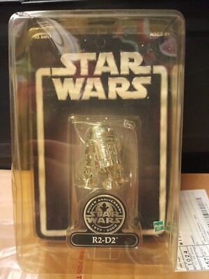 Star Wars Silver Anniversary 1977-2002 - Figurine R2-D2 Collector, Hasbro, Neuve