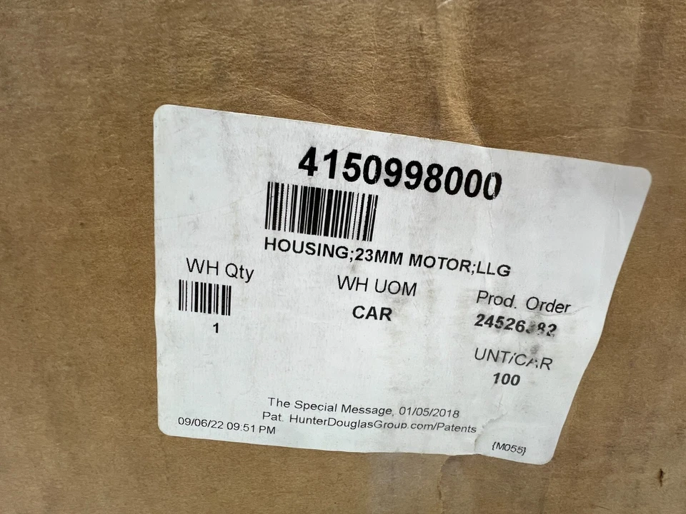 Box of 100 Housing 23mm Motor; LLG, 4150998000, WH UOM CAR, Cream White - Image 4 of 4