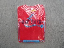 VTG Baby Touch Children's Blanket Sleeper Footed Red Fleece Size 8 NEW