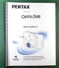Ricoh Optio S50 OPerating Manual: 138 Pages & Protective Covers!