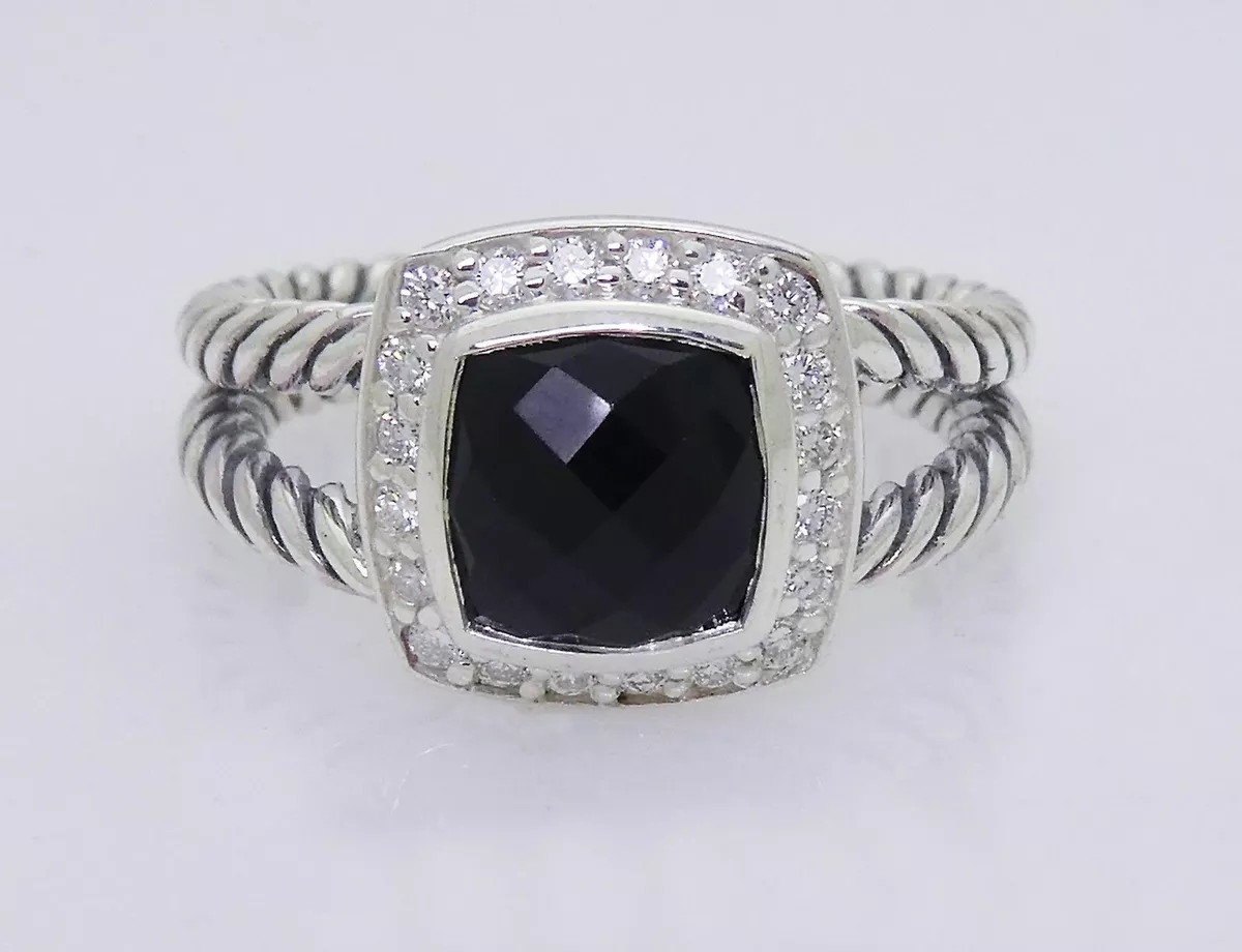 David yurman petite albion ring black onyx sale