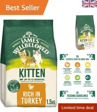 Turkey-Based Hypoallergenic Cat Food 1.5kg for Kittens – Digestive Support 19.33 per kilo