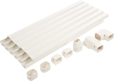 Senville SENLC-6M 20 Ft. Decorative Line Set Cover Kit for Mini Split Air Con...