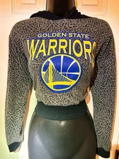 Women’s Golden State Warriors Cropped Hoodie Size Small