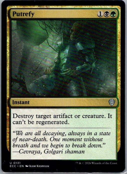 Putrefy Commander: Lorwyn Eclipsed Regular