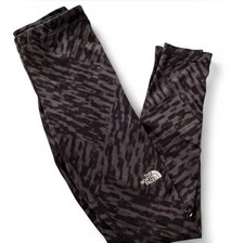 The North Face Women's Geometric Black Gray Leggings w/ Logo Accent Size S
