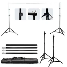 10FT Heavy Duty Backdrop Stand KIT Photography Studio Background Support+Case