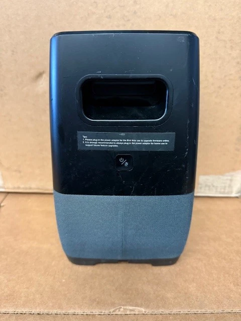 Insignia Smart Speaker NS-CSPGASP2 Black Grey Fabric Base Google Assistant - Image 2 of 3