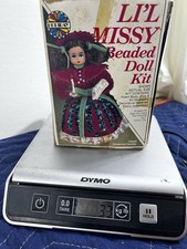 Vintage Li’L Missy Beaded Doll Kit completed With Box 13435 Christmas Caroller