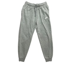 Nike Sportswear Joggers Mens Small Gray Heather Sweatpants Swoosh Club Fleece