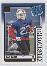 2024 Panini Donruss Rated Rookies Throwbacks Ray Davis #41 1h5v