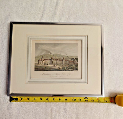 Antique Print Haydenville, Hayden Gere & Co. Brass works, 1870ish, Dreka Philada