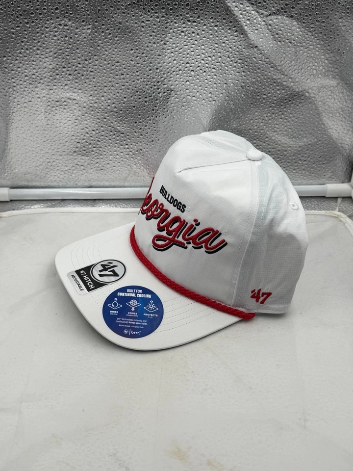 Georgia Bulldogs NCAA '47 Brand White Script Hitch Rope Adjustable Snapback Hat - Image 2 of 4