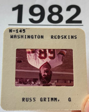 RUSS GRIMM 1982 NFL Transparency TV MEDIA SLIDE WASHINGTON REDSKINS PRE-ROOKIE
