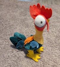 Disney Moana Hei Hei Rooster Clucking Dancing Screaming Plush Toy EUC