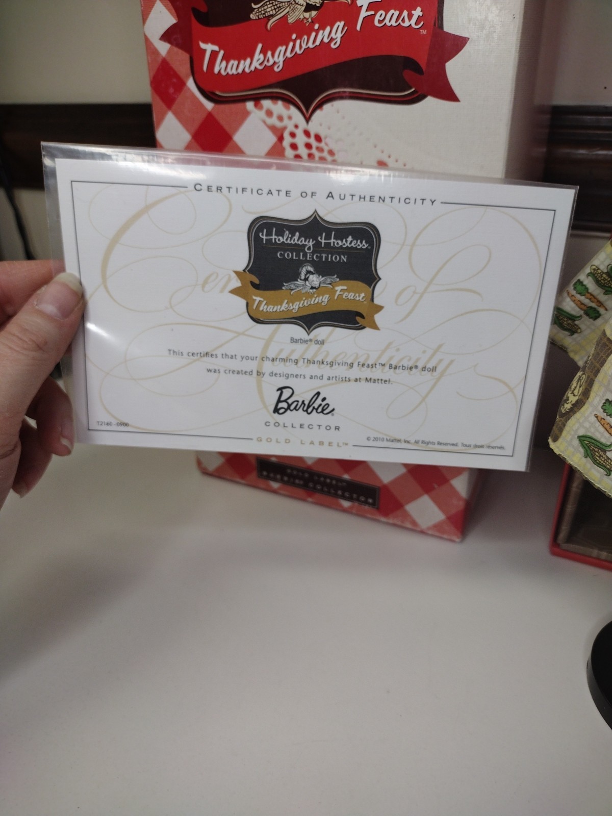 Thanksgiving Feast Barbie Holiday Hostess Collection 2010 Pre Owned 🦃🍽️ 