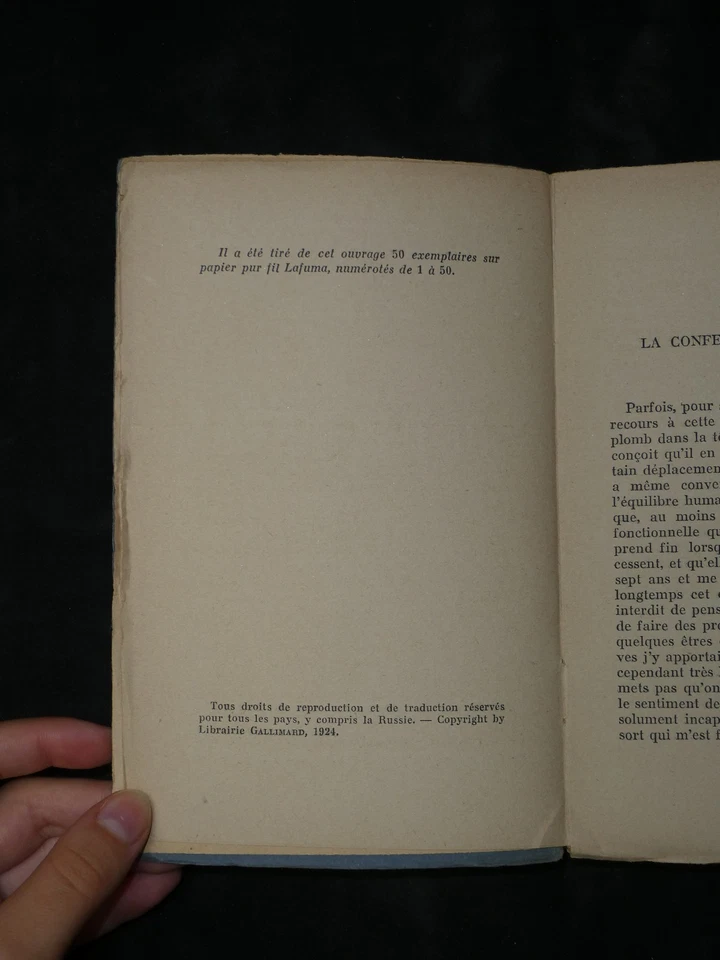 André Breton - Les pas perdus - NRF - 1924 - Photo 4/4
