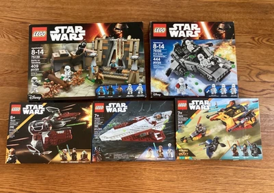 Lego Star Wars Konvolut: 75139 75414 75333 75401 75100 Karton & Anleitung ohne Figuren - Bild 1 von 4