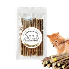 Silvervine Sticks for Cats 10PCS, Silvervine  Matatabi Catnip Toys, Indoor K...