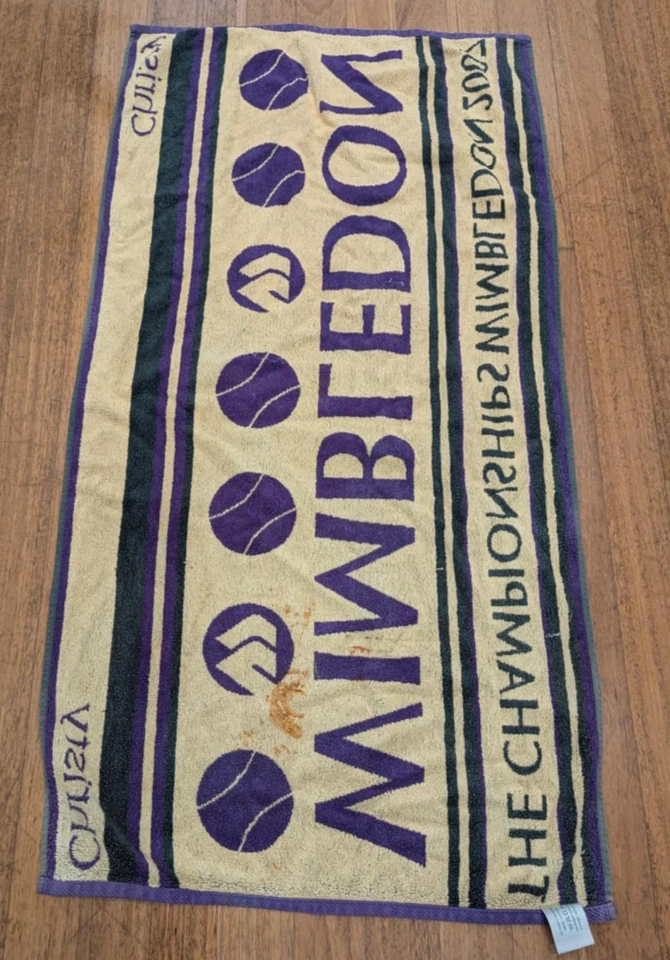 Toalla de playa de tenis Christy púrpura The Championships Wimbledon 2007 Foto 2 de 4