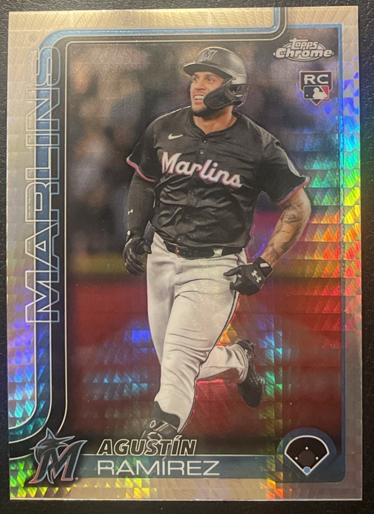 2025 Topps Chrome Update Prism Refractor Agustin Ramirez RC #USC200 - Marlins