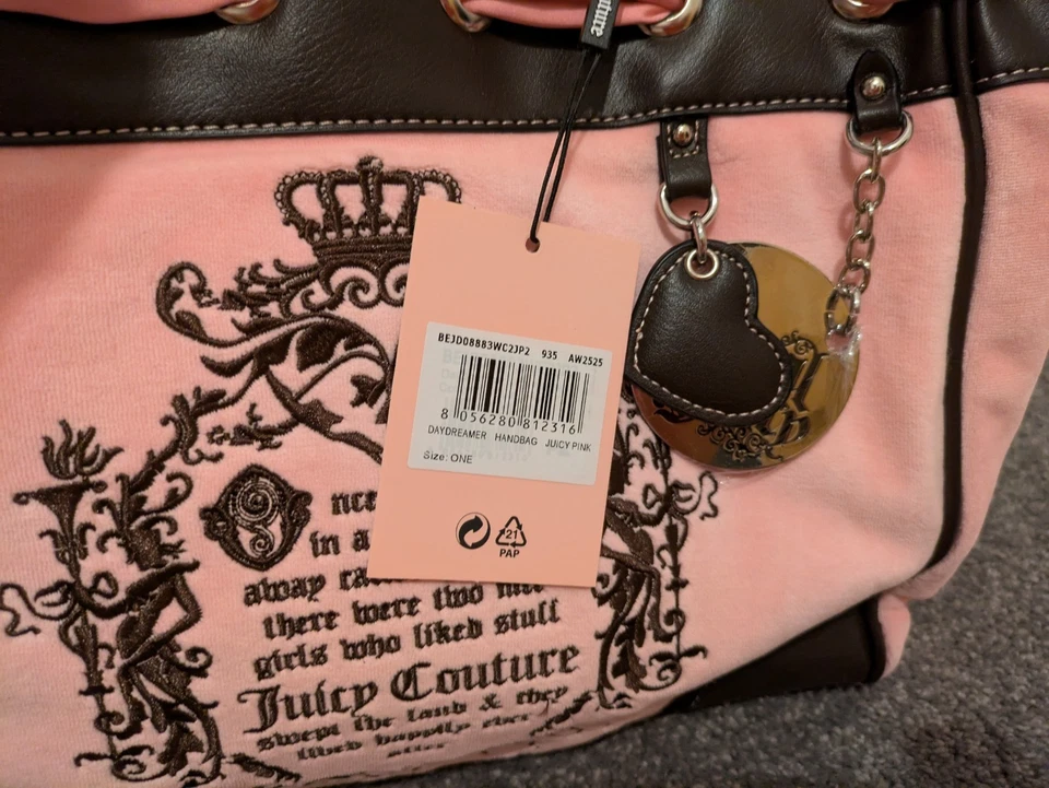 Juicy Couture Pink Daydreamer Bag Once Upon a Time - New With Tags SOLD OUT UK - Image 4 of 4