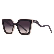 Longchamp Grey Gradient Irregular Ladies Sunglasses LO792S 001 53 LO792S 001 53