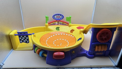 #ad 2010 Fisher Price Lil Zoomers Spinnin#x27; Sounds Speedway Lil Zoomers Chase N’ Race $48.00