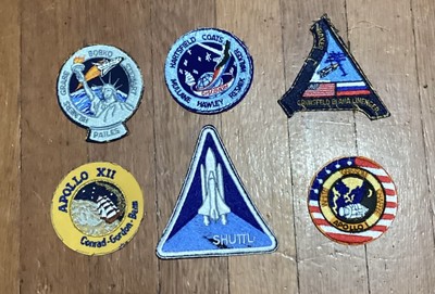 Vintage NASA Apollo Shuttle Mission Space Program Patch Lot Apollo XII Discovery
