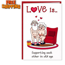 Funny Valentines Day Card - Naughty Valentines Day Card for Him Her Anniversary