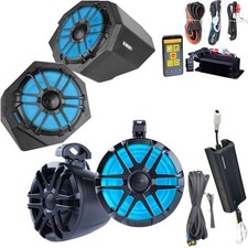 Memphis Audio X30PRO4 Speakers with 300W 4-Ch Amp for Maverick X3 2017 