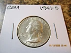 1941-S WASHINGTON QUARTER GEM         UJ