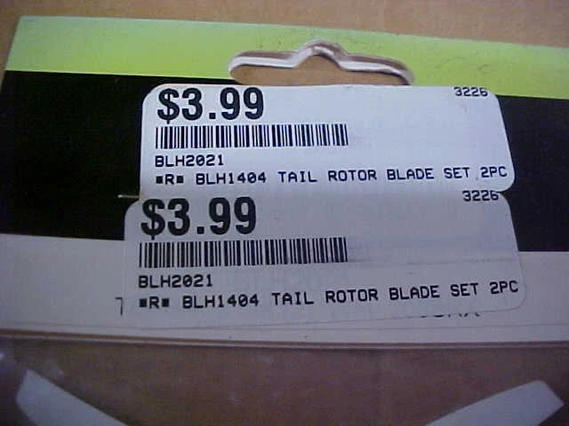 BLADE BLH2021 = TAIL ROTOR BLADE (2): 200SRX (NEW) - Image 2 of 2