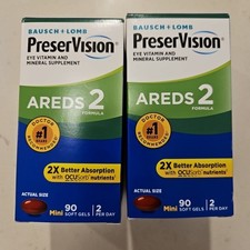 Bausch Lomb Areds 2 Eye Vitamin and Mineral 90ct X2 2027 