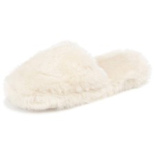 Journee Womens Cozey Comfort Insole Slip On Round Toe Slippers,