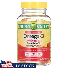 Proactive Support 3 Fish Oil Dietary Supplement Softgels 1000 mg 60 Count