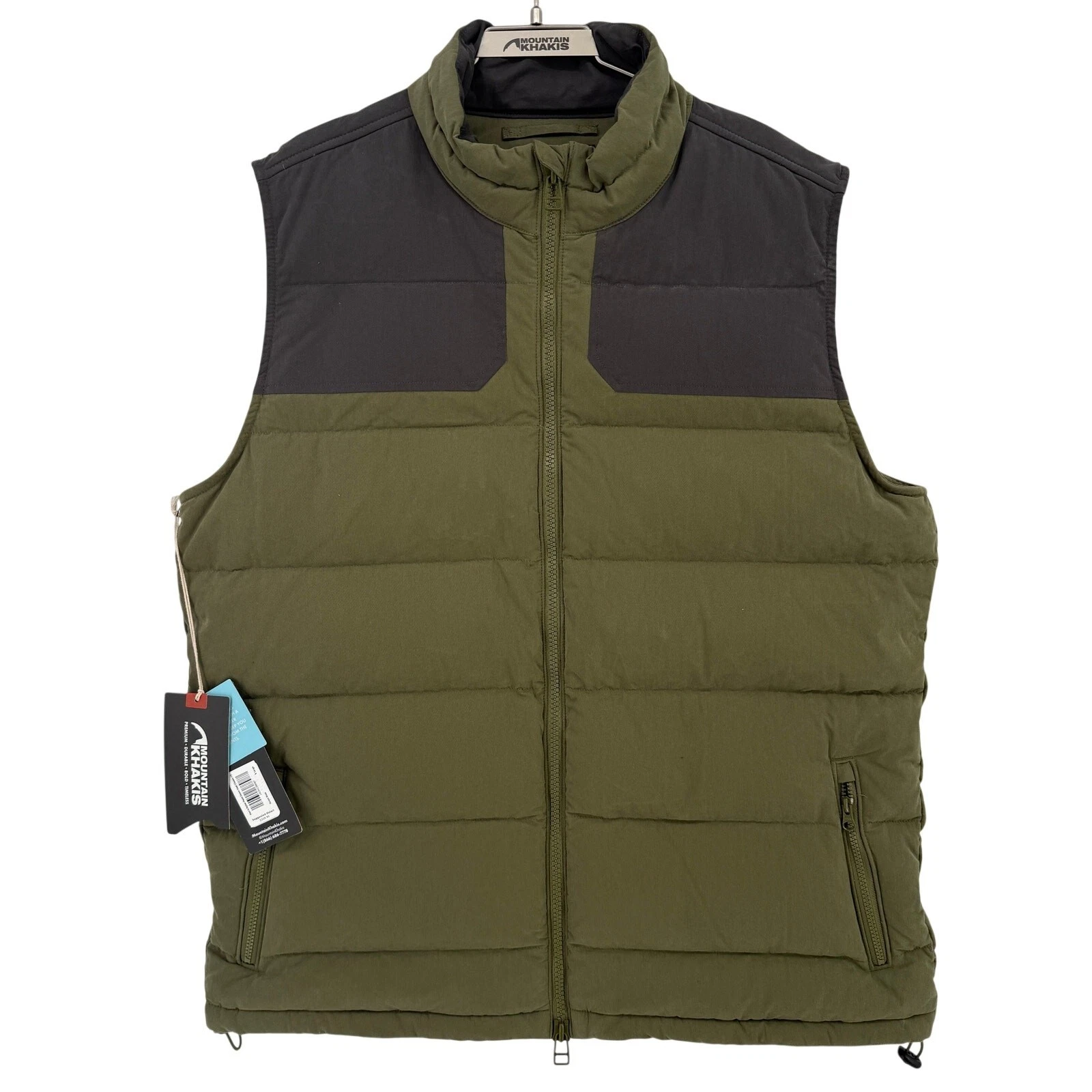 Mountain Khakis Ryker Peak Down Vest Mens Sz XL Forest Moss 650 Fill