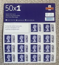 50 off 1st class genuine, authentic stamps. (Two sets).