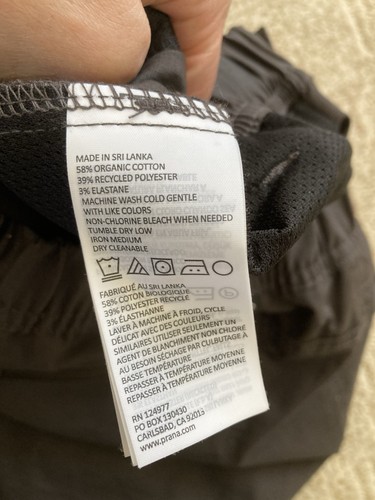 PrAna Double Peak Damenshorts Größe 8 Medium grau anthrazit Wandern Klettern - Bild 4 von 5