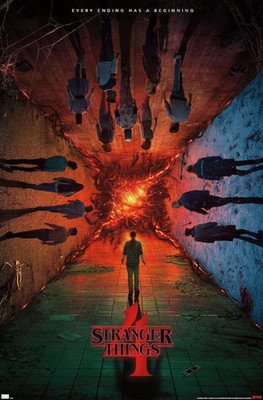 Netflix Stranger Things: Season 4 - Group Teaser One Sheet Wall Poster, 22.375'' 