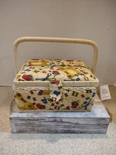 VINTAGE 1990's PADDED SEWING KIT and Pin Cushion ALLARY CORPORATION