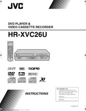 JVC HR-XVC26U VCR Owners Instruction Manual Reprint