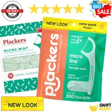 36/300CT Plackers Micro Mint Dental Floss Tooth Picks Plastic Oral Teeth Flosser