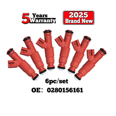 6PCS Upgrade 12Hole NEW Fuel Injectors 0280156161 For 2001 Ford Windstar 3.8L