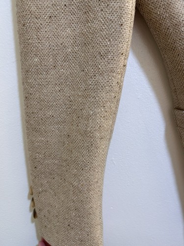 Vintage Pendleton Wool 3 Button Closure Size 8 Beige Suit Business Jacket Blazer - 第 8/22 張圖片